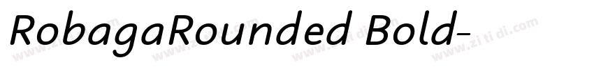 RobagaRounded Bold字体转换